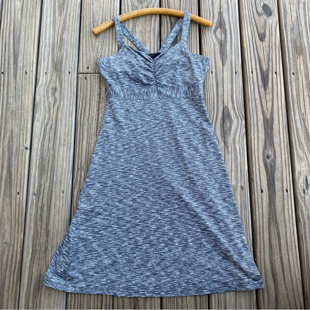 prAna Amaya Dress Gray Spacedye Design